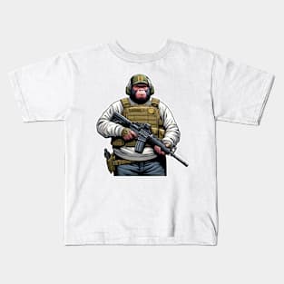 Tactical Monkey Kids T-Shirt